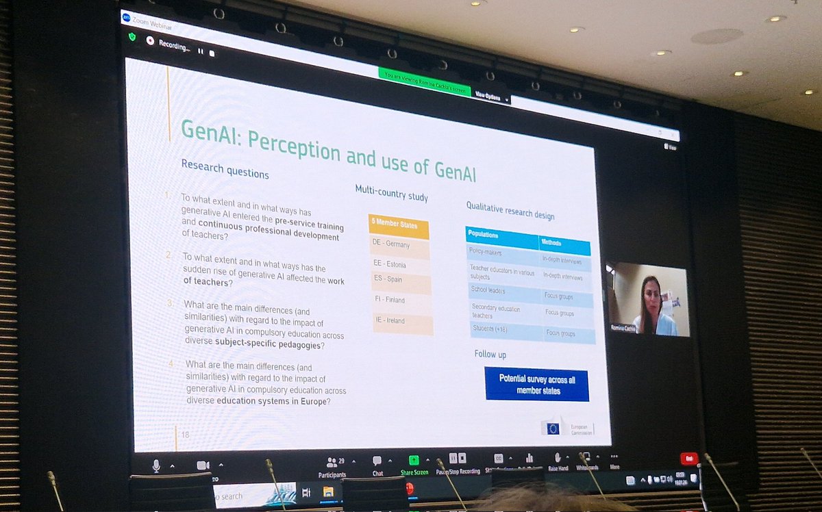 We are delighted to be working with JRC Seville on new research into perceptions and use of GenAI. Introduced today to <a href="/AI4T_project/">AI4T</a> Conference by <a href="/rominacachia/">Romina Cachia</a>