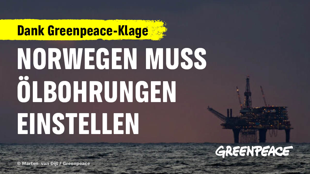 Norwegen präsentiert sich als nachhaltiger 'Ocean Champion', doch neue Öl- & Gasprojekte sowie #Tiefseebergbau verschärfen die Meereskrise. Gerichte haben das erkannt, nun muss die norwegische Regierung auch beim #DeepSeaMining gestoppt werden! 👇 act.gp/3SpyFJa