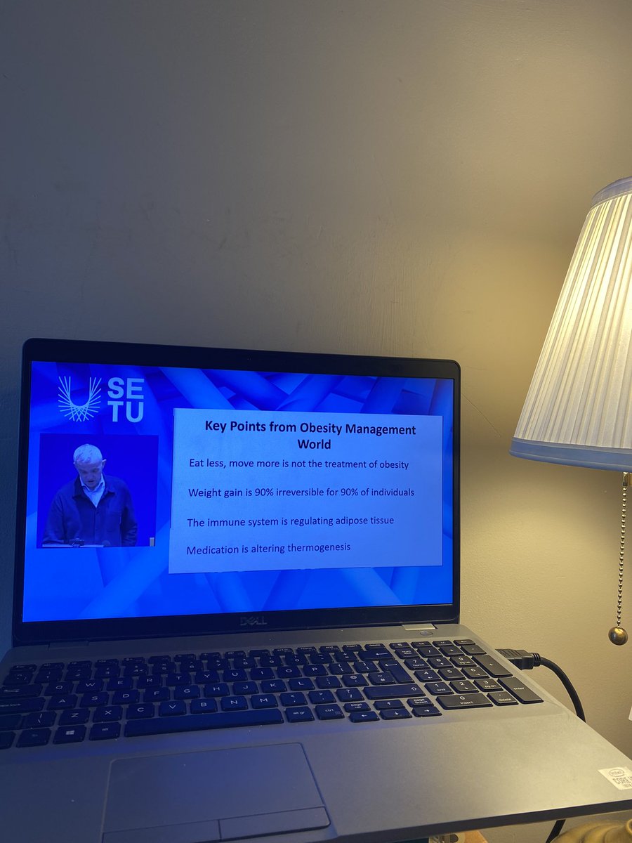 Great to be able to tune into the SETU understanding obesity study day! Excellent line up of speakers and very interesting content 👏🏻 <a href="/DeiseDietitian/">Aoife Hearne RD</a> <a href="/ICPObesity/">ICPO</a> <a href="/ASOIreland/">ASOI</a> <a href="/DrMCrotty/">Michael Crotty</a> <a href="/aveenbannon/">Aveen Bannon RD</a> <a href="/OSheaHoganLab/">O'Shea & Hogan Lab</a> <a href="/Grannell_/">Andy Grannell</a>