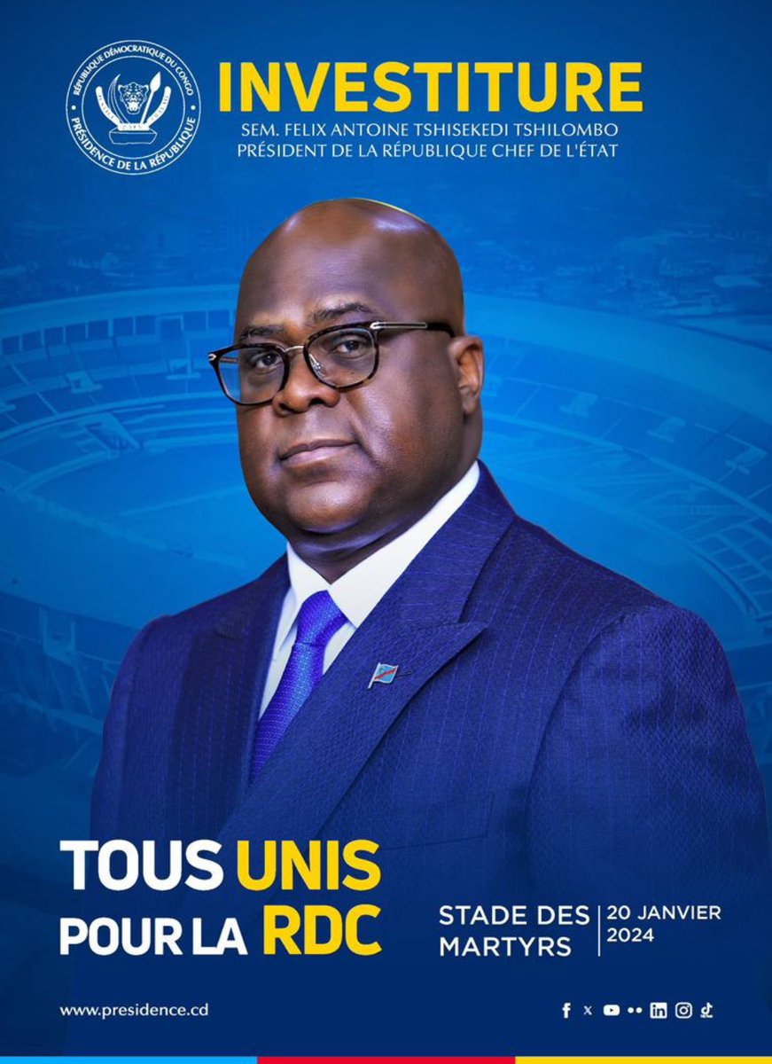 BijouNkw8's tweet photo. Je serai présente au Stade pour l’investiture de @Fatshi20, le président des congolais. Frères et soeurs, je vous invite à y être vous aussi.💛 Si toi aussi tu seras là, like ce post ou partage, pour Papa @fatshi13 🔁#rdc #FatshiPresident @central_sage @Raissabulela1 https://t.co/IPbLXBqN9G