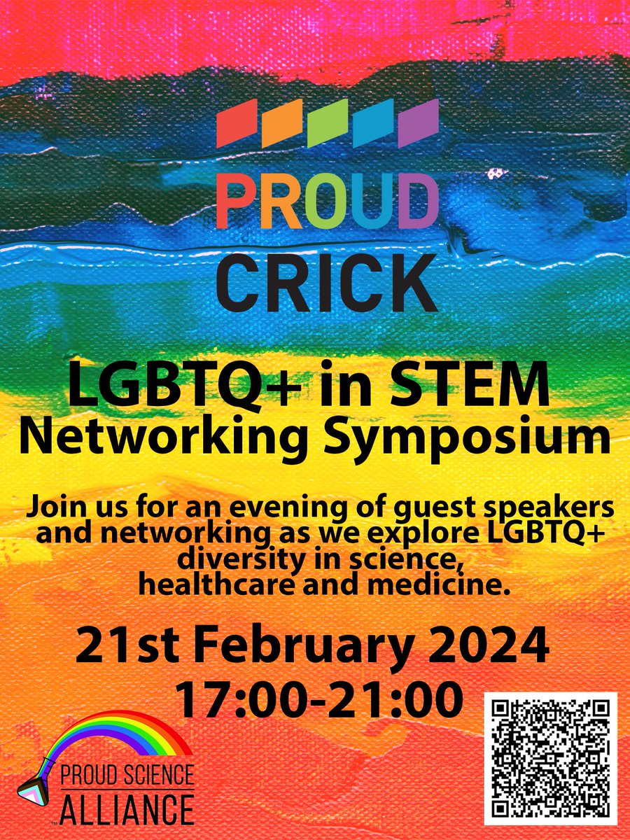 On 21/01 for #LGBTQHM, we are partnering with @CrickEDI for a STEM networking symposium. More details below - please share