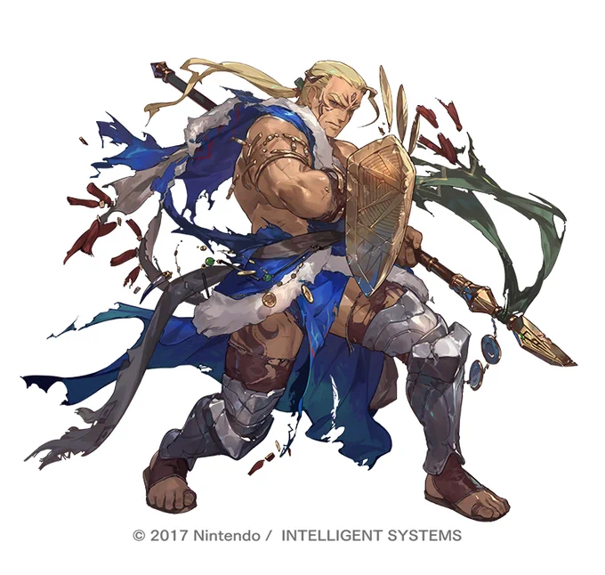 『ファイアーエムブレム ヒーローズ』さんにて、『寡黙なる守護戦士 ホークアイ』さんを描かせていただきました～! 寡黙さと穏やかさ、そこからの激しいギャップを描けておりましたら幸いです! #FEヒーローズ #FEH