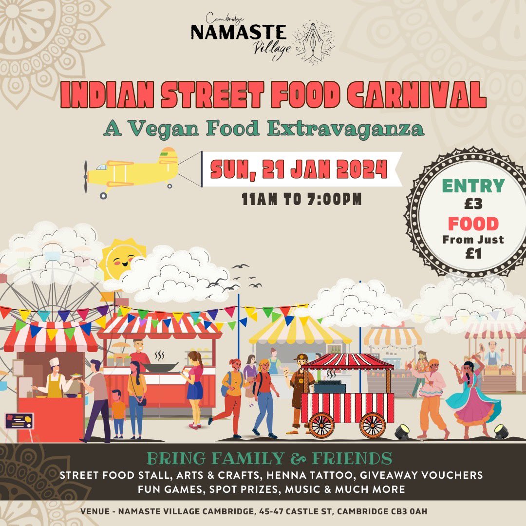 Dave Webster (@davedoes_) on Twitter photo For a taste of India, Namaste Village in Cambridge are hosting a Vegan Food Mela on Sunday. Street Food Stalls, Henna Tattoos and dancing. <a href="/namaste_norwich/">Namaste Village | Best Veg Indian Restaurant in UK</a> For a taste of India, Namaste Village in Cambridge are hosting a Vegan Food Mela on Sunday. Street Food Stalls, Henna Tattoos and dancing. <a href="/namaste_norwich/">Namaste Village | Best Veg Indian Restaurant in UK</a>