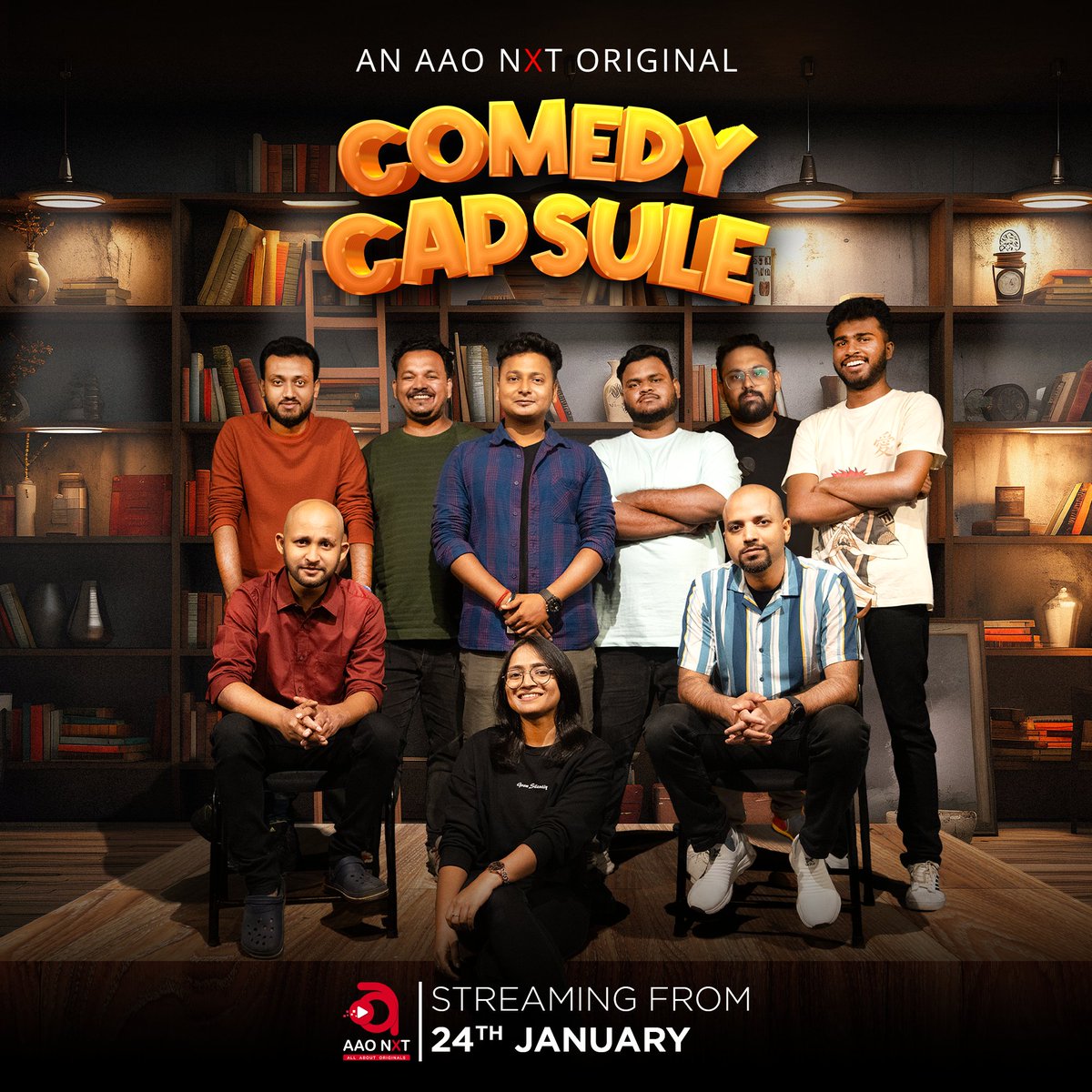 aaonxtott's tweet photo. Your prescription for hilarity! Streaming exclusively on #AAONXT from #24thjanuary
⚠️WARNING⚠️: THESE CAPSULES DELIVER SIDE EFFECTS LIKE UNCONTROLLABLE LAUGHTER AND ACHING FUNNY BONES.
#comedycapsules #exclusivehumor #comedyspecial #newshow #streamingsoon #comedyshow #comedy https://t.co/wxvio5tRhY