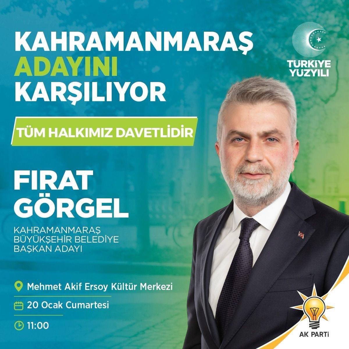 Kahramanmaraş Başkan Adayını Karşılıyor!

Tüm halkımız davetlidir.

🗓️ 20 Ocak Cumartesi
🕤 11:00
📍Mehmet Akif Kültür Merkezi
<a href="/firatgorgel/">Fırat Görgel</a>