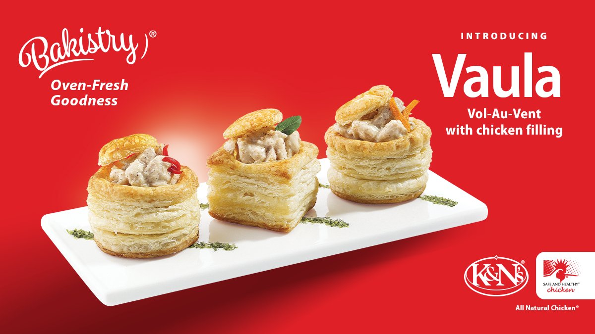KandNs's tweet photo. K&amp;N’s Bakistry introducing Vaula - Vol-Au-Vent with chicken filling
Please visit https://t.co/VYTvFu9Id4.
Order now at https://t.co/PpeCBOKh60 or call 0800 11156 for Free Home Delivery
#Vaula #Bakistry #KandNs https://t.co/rkrMW0VZ2s
