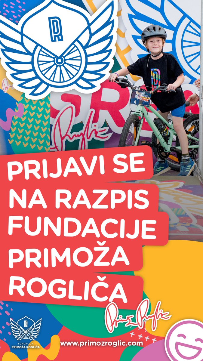 Razpis še vedno poteka. ✍🏻

primozroglic.com/razpis-fundaci… 👈🏻

#foundation #support #kids #charity