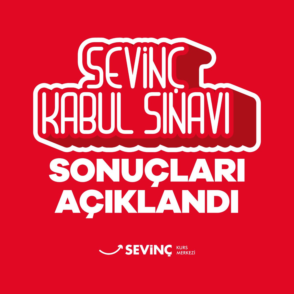 Sevinç Kabul Sınav Sonuçları Açıklandı...! 
Sınava Katıldığınız Şubeyle İletişim Geçebilirsiniz.

#SevinçEğitimKurumları
#SevinçKursMerkezi
#SevinçKoleji
#SevinçAnaokulu