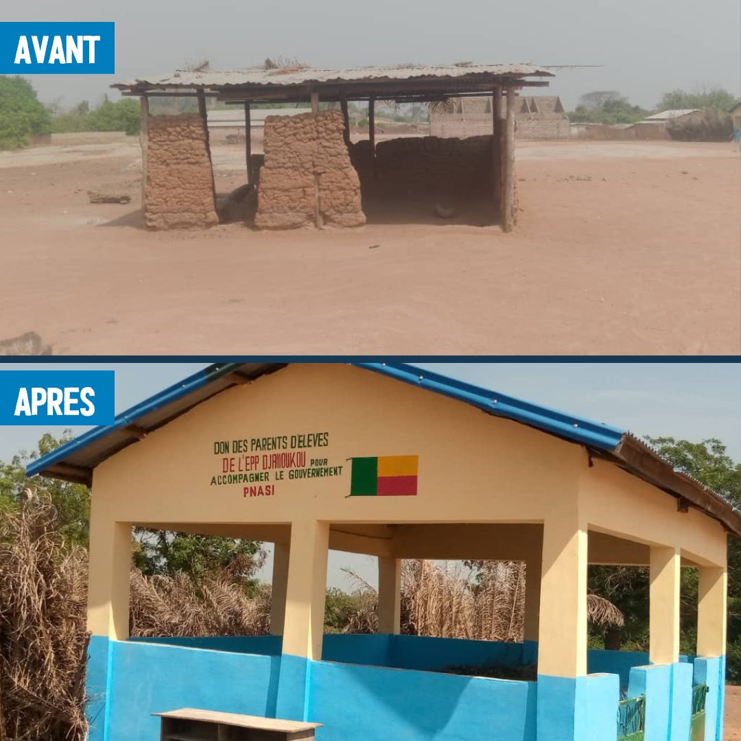 ayimalin's tweet photo. #Savalou (Collines) - Admirez comment la #communauté du village Djaloukou a transformé la cuisine de l’Ecole primaire publique pour offrir aux enfants des #repas sains préparés dans un cadre adéquat 🤌
Un apport communautaire au programme des cantines scolaires
@aliouatt https://t.co/ICwDWy8HYO