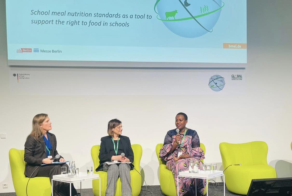 IPNEducation's tweet photo. Tanzanian MP @neemalugangira spoke at the @bmel 🇩🇪 Global Forum for Food and Agriculture #GFFA Panel on School Meals Nutrition Standards @FAO @WFP:
🏛️ Highlighting the need for legislation for school meals standards
📄Promoting #IPNEd's parliamentary toolkit on @SchoolMeals_ https://t.co/70luN5SJUJ