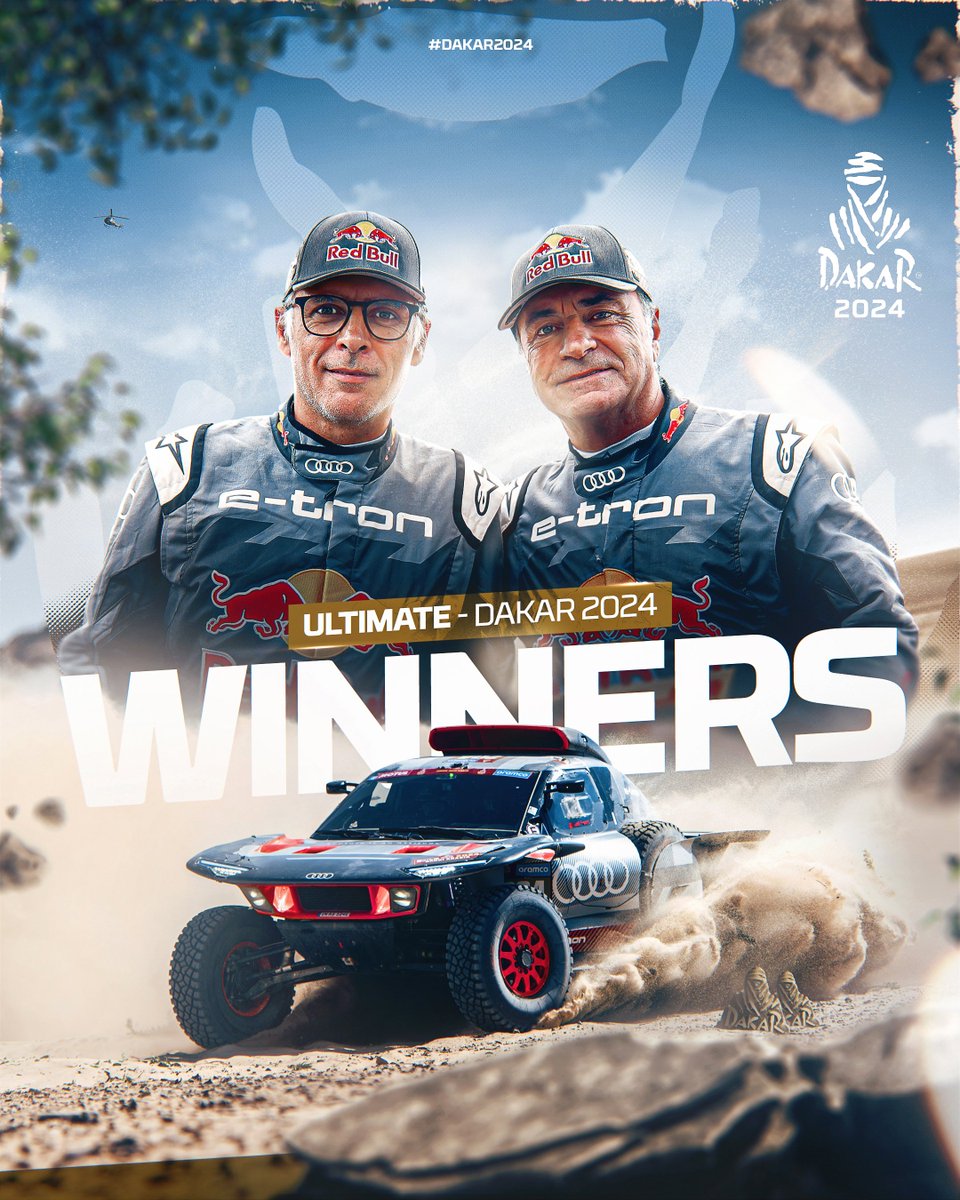 🏆 <a href="/CSainz_oficial/">Carlos Sainz</a> and Lucas Cruz are the Ultimate #Dakar2024 WINNERS  👏👏👏
