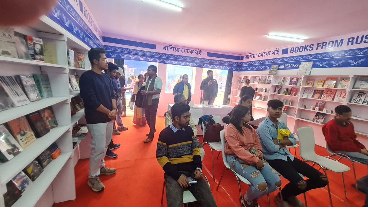 Ru_Cons_Kolkata's tweet photo. On January 19th, the Russian National Stand at the International Kolkata Book Fair 2024 was officially inaugurated. We look forward to seeing you all at the stand events! #readrussia #bookfair #IKBF2024 @RusEmbIndia https://t.co/NRJRTOuQ88
