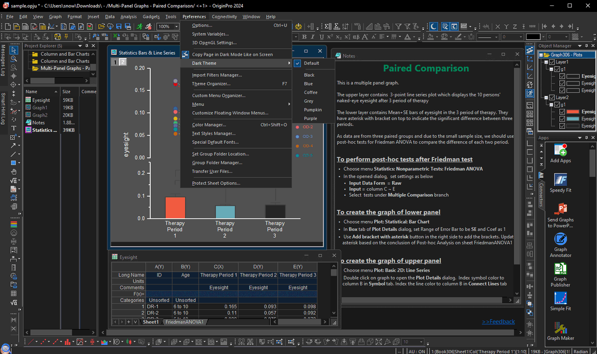 OriginPro 2024 jetzt mit Dunkelmodus!
Lesen Sie den OriginLab-Blogbeitrag über den neuen Dunkelmodus und erfahren Sie, was damit alles möglich ist und wie man den Dunkelmodus für verschiedene Bereiche aktiviert.
👉 additive-net.de/de/software/pr…