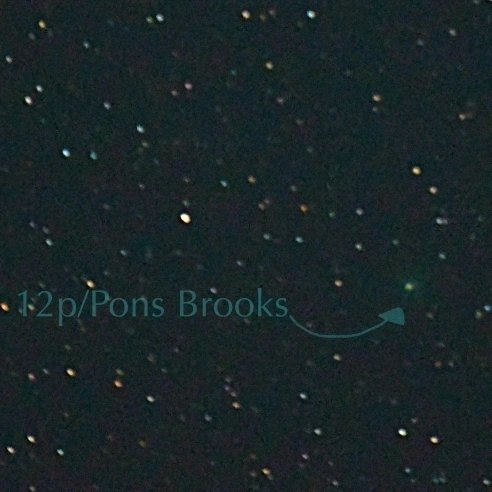 Comet p12/pons brooks photographed from Castlecove, Co. Kerry #kerrydarksky #astronomyireland f5.6, 500, 2.5s ISO 25000