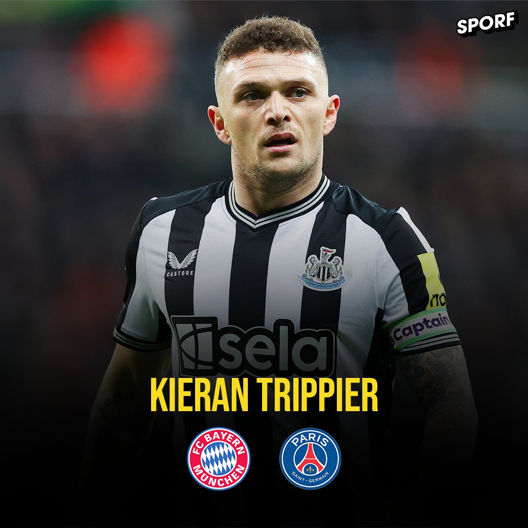 European giants target shock January move for Newcastle defender 🏴󠁧󠁢󠁥󠁮󠁧󠁿 Bayern Munich and Paris Saint-Germain are both interested in signing 33 year old Kieran Trippier this month. Newcastle are open to offers for the defender as they look to raise funds for signings and to…