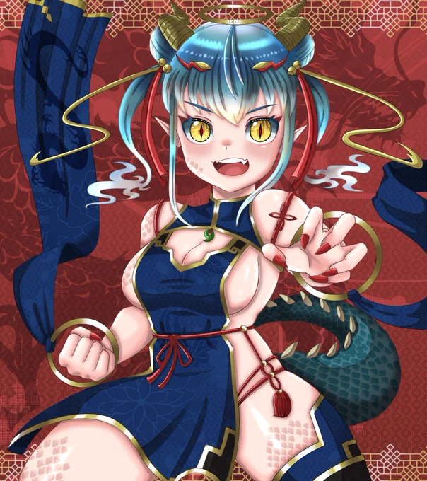 #何だっていい過去作品を掲載するチャンスだ うちの龍龍(ロンロン)ちゃんの進化を見てくれ