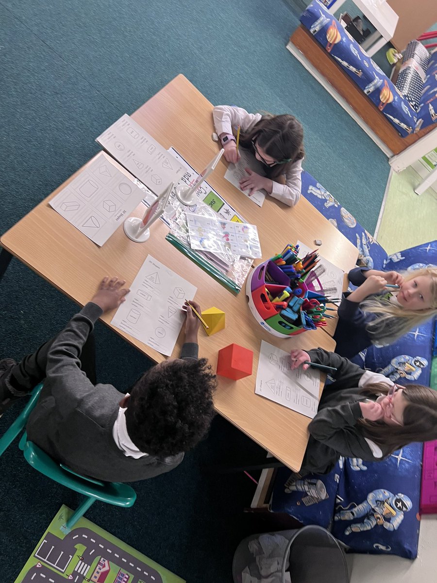 StConval's tweet photo. P2 have been working super hard in numeracy this morning. @glasgowcounts #digitalnumeracy #concretepictorialabstract #funwhilelearning #placevalue #3Dobjects https://t.co/Pty5Grv9U8