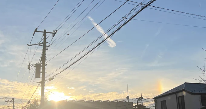 先日の幻日(だよね右のこれ)
