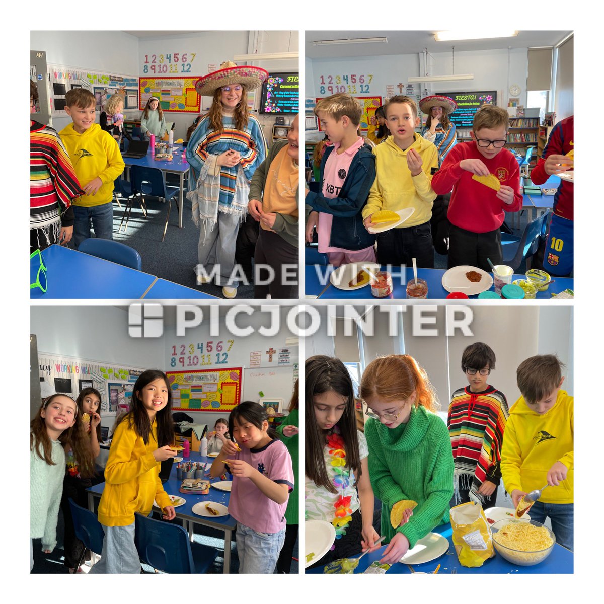 ¡Olé! Year Six are having a fantastic time celebrating their Fiesta Day!  🪅 <a href="/SeeStaceTeach/">Mr Stacey</a> <a href="/llandaffcity/">Llandaff City (inactive account)</a> @MrsGeorge6AG @CscHumanities