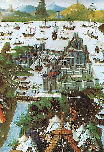 「1453年、コンスタンティノープルの城門は全て完璧に施錠されていた。 #世界史を」|Watanabeのイラスト