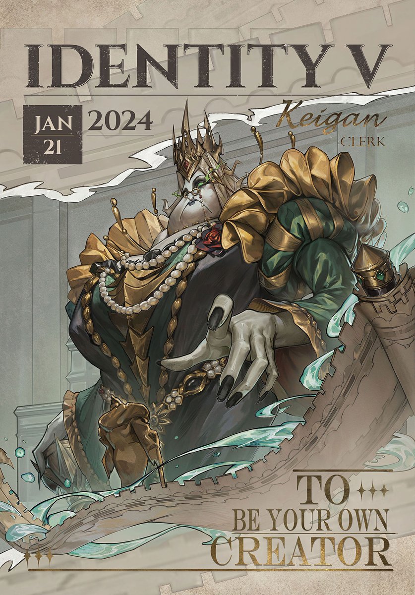 自身の創造主へ】 1月21日の表紙を飾るのは、 書記官-キーガン 人を