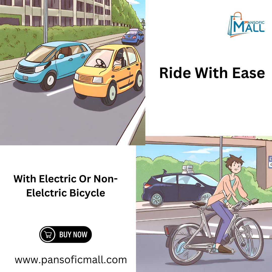 ⚡️ Effortless rides await you at Pansofic Mall! 🚴‍♀️ Whether you prefer the classic pedal power or the swift grace of an E-Bike, we've got the perfect match for your cruising pleasure. Ride with ease, ride with style! 🌟🚲 #EffortlessRides #PansoficMallCycles #RideWithEase