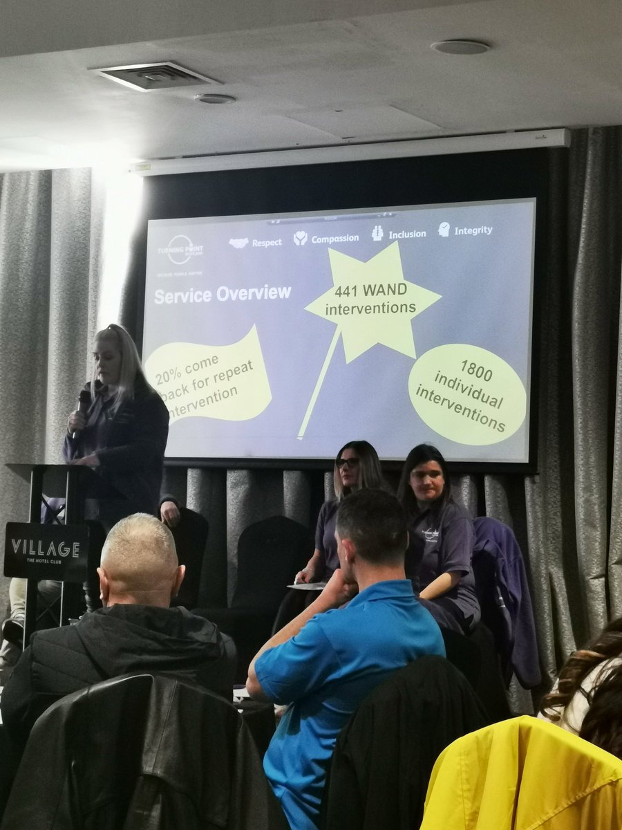 SuzieSAS's tweet photo. Glasgow #HarmReduction team from @turningpointsco telling us how successful their service has been over the last year. I'm delighted to have this excellent service as a partner to support people in the care of @Scotambservice #PartnershipWorking #TurningPointScotland https://t.co/8JOMuBDDym