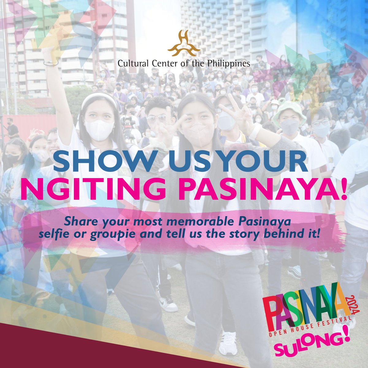Miss mo? Miss ko na rin! 💛

Kita-kits muli sa Palabas, Palihan, Palitan, Paseo Museo at Pamilihan ngayong Pebrero 3-4 sa Cultural Center of the Philippines Complex, Tagum City at Iloilo City.

#CulturalCenterofthePhilippines
#culturalcenterph
#CCPPasinaya2024
#CCPPasinayaSulong