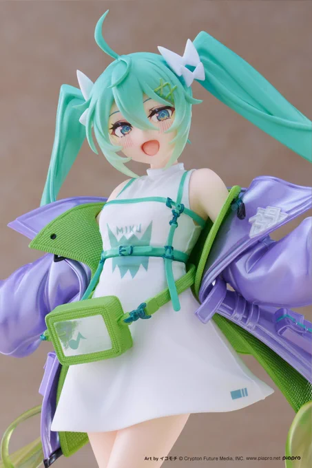 お知らせ「#初音ミク Fashion フィギュアシリーズ」にてスポーティをイメージしたミクさんを描かせて頂きました。1/20(土)より全国のゲームセンターにフィギュアが登場します!よろしくお願いします! 