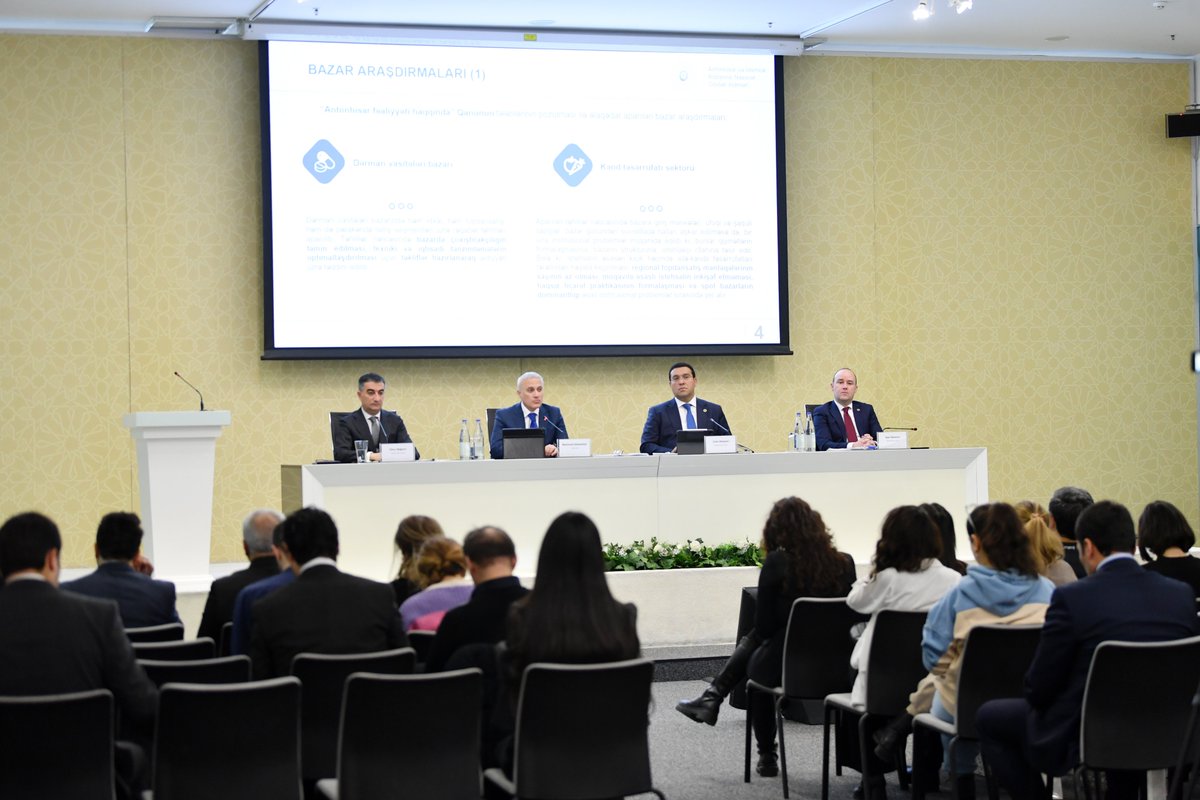 azstandart's tweet image. #İqtisadiyyatNazirliyi yanında Antiinhisar və İstehlak Bazarına Nəzarət Dövlət Xidməti (@antiinhisar) 2023-cü il üzrə fəaliyyətinin yekunlarına həsr olunmuş mətbuat konfransı keçirib.

Ətraflı – shorturl.at/luEN3 

#Antiinhisar #CompetitionGovAz