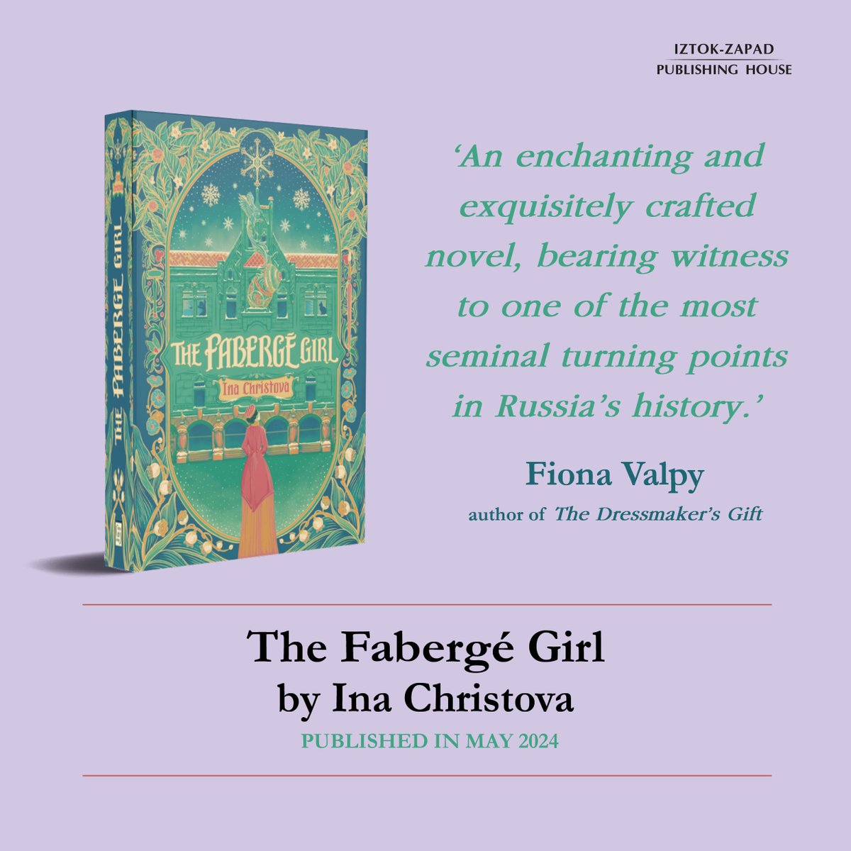 We're not the only ones who can't wait for #TheFabergeGirl! 

Bestselling author Fiona Valpy said it is 'an enchanting and exquisitely crafted novel, bearing witness to one of the most seminal turning points in Russia's history.' 

We couldn't have said it better ourselves!🎉🌟
