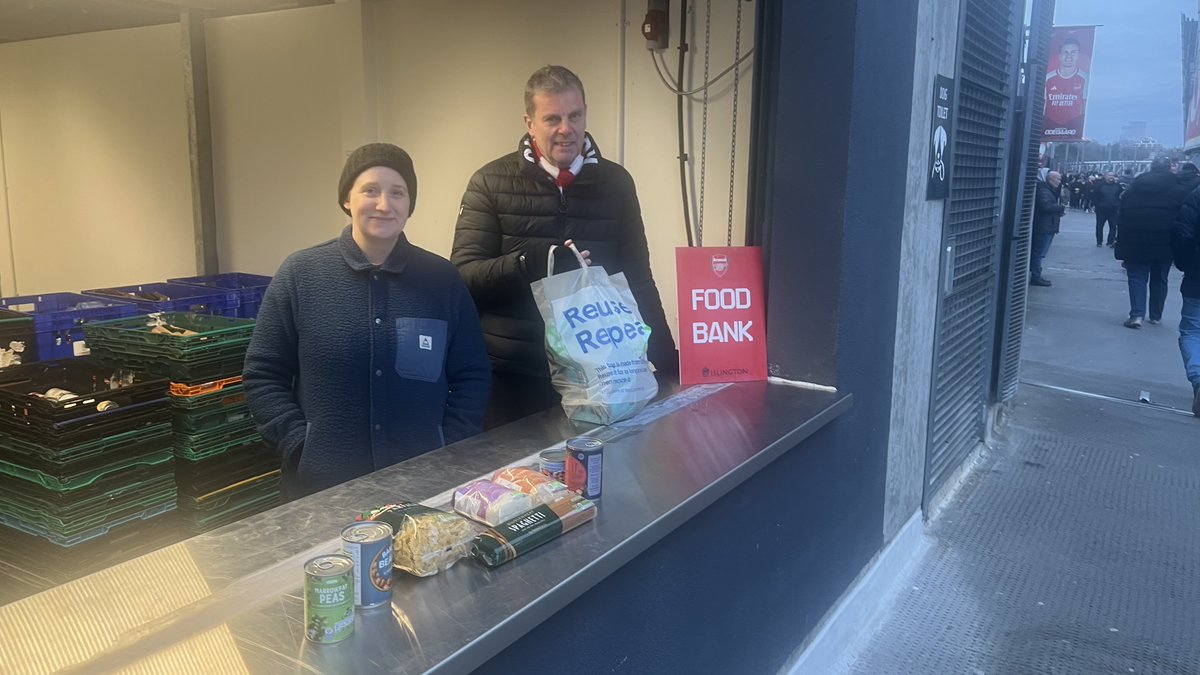 The foodbank is back for tomorrow's game @arsenal #ARSCRY @Foodbank_N1 @AFCCommunity @REDactionAFC