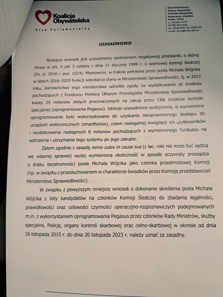 Panowie <a href="/mwojcik_/">Michał Wójcik🇵🇱</a> <a href="/sjkaleta/">Sebastian Kaleta</a> i <a href="/JanKanthak/">Jan Kanthak 🇵🇱</a>, udając naiwnych, płaczą, że nie dostali się do komisji #Pegasus.
Wyjaśnię: w komisjach śledczych muszą zasiadać osoby bezstronne (ustawa). Celem tej komisji jest m. in. wyjaśnienie finansowania Pegasusa (uchwała Sejmu).
Wszyscy Ci