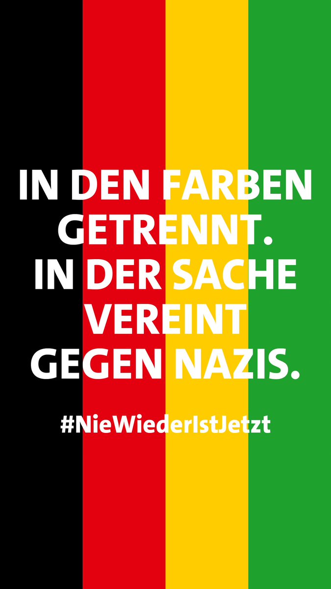 #niewiederistjetzt 
#niewiederfaschismus
#EveryONEIsAwesome 
#everyonematters