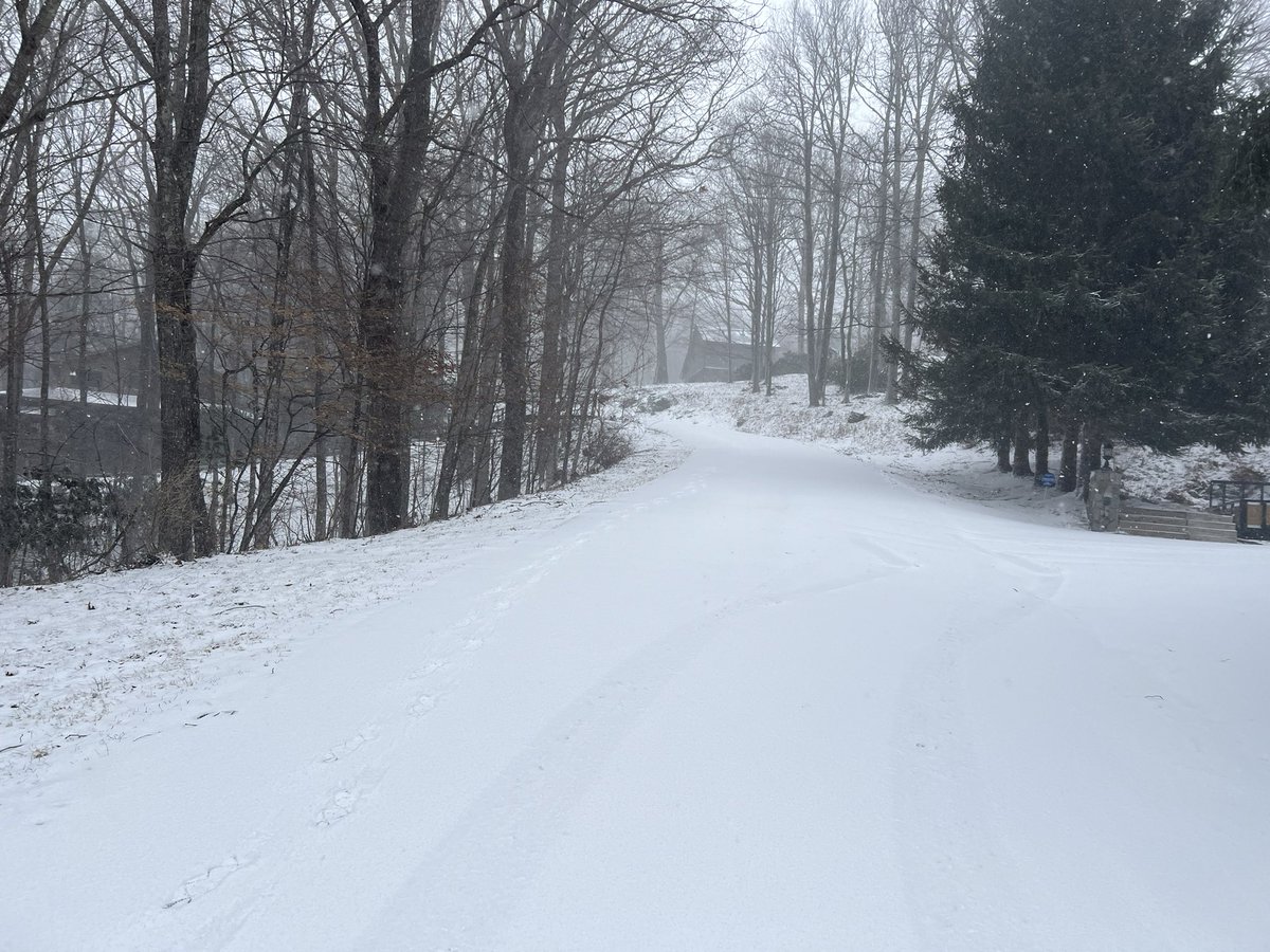 The road is covered.