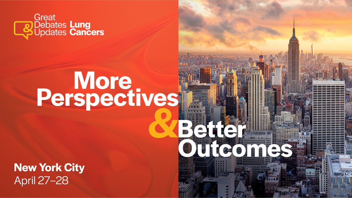 #GDULC unites thoracic oncology experts to explore the most recent breakthroughs in lung cancer treatment. Join us in NYC on April 27-28 to expand your professional circle, enhance your knowledge and gain valuable insights into the most controversial topics in the field.…