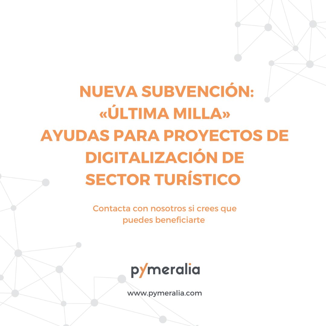pymeraliaonline's tweet photo. ‼️ NUEVA SUBVENCIÓN «ÚLTIMA MILLA» 

👉 Consulta toda la información en el enlace: https://t.co/CAC5FdX4oj
👍 ¡Si crees que puedes ser beneficiario, contacta con nosotros!

#pymeralia #ayudas #subvenciones https://t.co/BhdTWrVItv