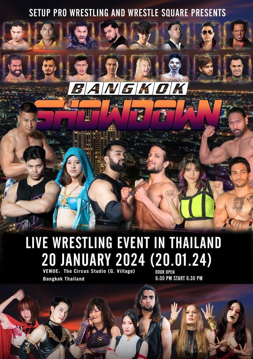 ChocoPro Champions is going to Thailand!!

いよいよ明日！タイ@setupth とインド@wrestlesquare の合同興行🇹🇭🇮🇳
チョコプロ王者3人組でアジアのプロレスるつぼに行ってきますーっ🍫

#ChocoPro #チョコプロインド旅