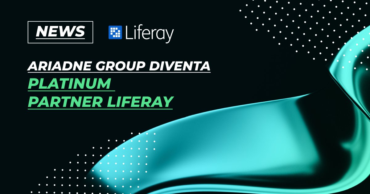 AriadneGroup's tweet photo. Ariadne Group è partner Platinum di #Liferay! Orgogliosi di portare avanti la collaborazione iniziata nel 2014 con questa eccellenza del digitale 👉 https://t.co/1rKnldzwhB #digital #LiferayDXP #AriadneGroup #TheDigitalCompass https://t.co/ltr1RHTOTH