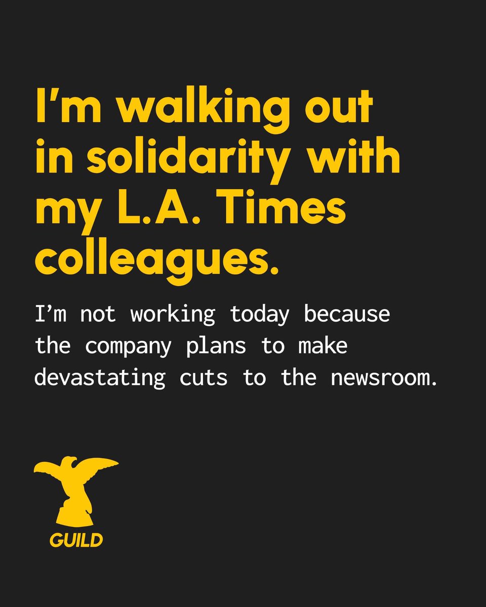 The Daily Pilot is a subsidiary of the L.A. Times, and faces an uncertain future in the face of upcoming layoffs.
So today, we are joining our colleagues at the Times and walking out. ✊