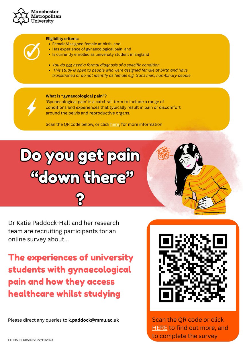 HigherEdHealth's tweet photo. @KatiePaddockPhD &amp; third year student Amber Holland (@MMUEdPsych @ManMetUni ) are seeking participants to complete the following survey.

For further details, and to complete the survey, visit: 
https://t.co/VACM4KfIs3 https://t.co/NVS5zQBMZl
