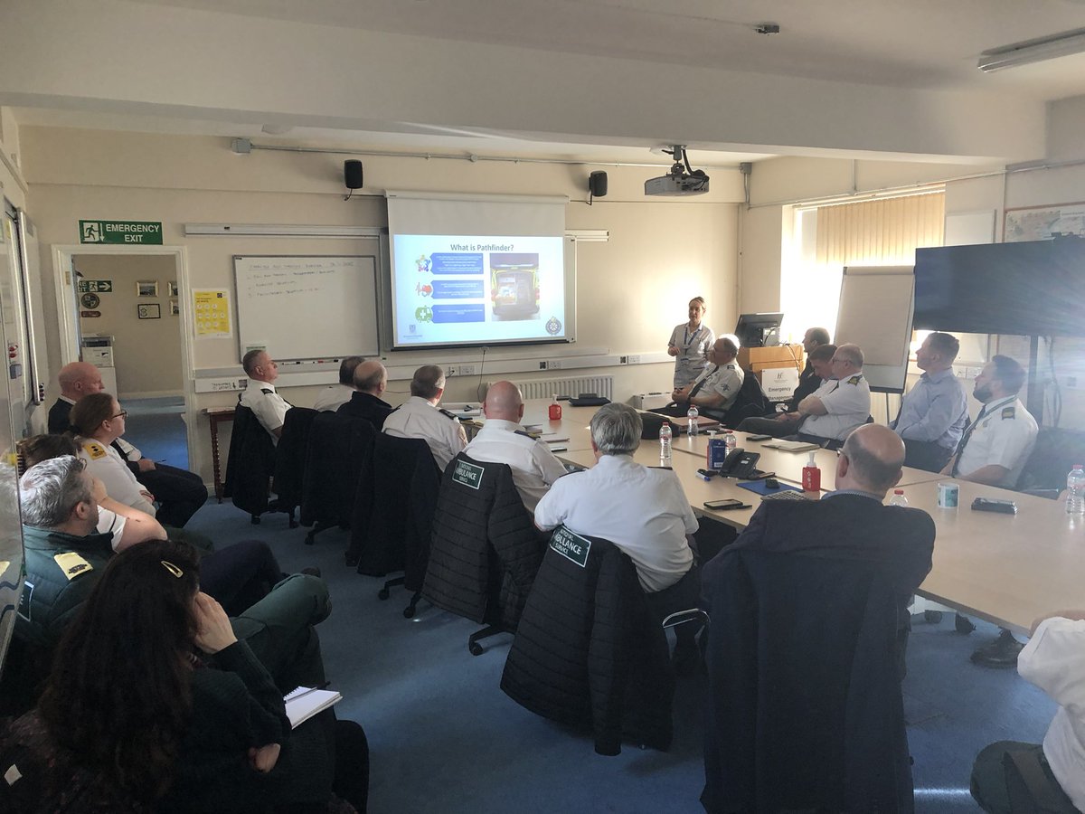 Great to have ⁦<a href="/DubFireBrigade/">Dublin Fire Brigade</a>⁩, ⁦<a href="/PathfinderTUH/">Pathfinder Tallaght</a>⁩, <a href="/Pathfinder/">Pathfinder 🟠 💊</a> Beaumont &amp; all of our ⁦<a href="/AmbulanceNAS/">National Ambulance Service 🇮🇪🚑</a>⁩ Dublin managers together today exploring how we can improve service delivery across the capital.