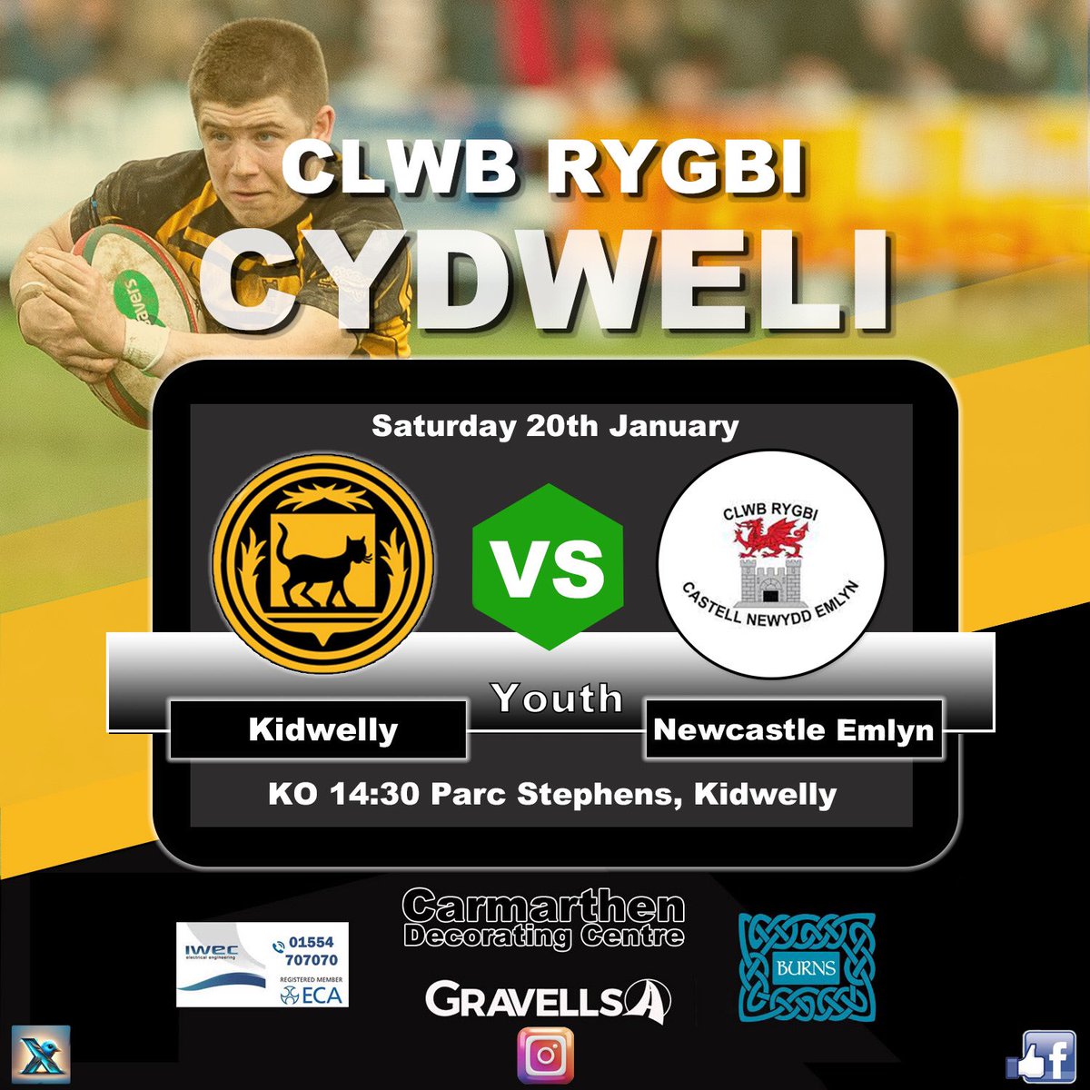 On the road this weekend against Gowerton @gowertonrfc down to earth after last weeks game,Gowerton away will be a big ask for us without doubt, our youth @kidwellyrfcu16 entertain Newcastle Emlyn @ClwbRygbiCNE at Parc Stephens, all support is truly appreciated,good luck everyone