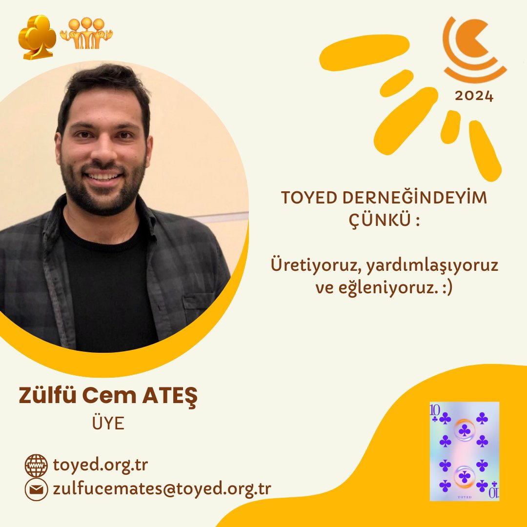 İşte üyelerimiz ♦️♣️♠️♥️

Zülfü Cem Ateş ♣️🔥

#toyed #uyeler #2024 #oyunlastirma