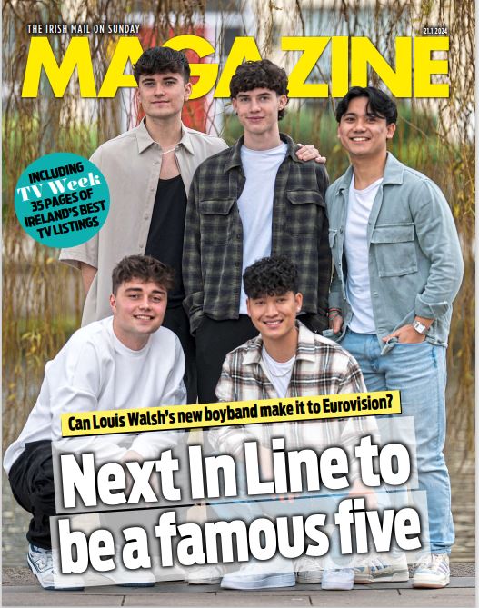 In tomorrow's Irish Mail on Sunday magazine, Can Louis Walsh's new band make it to Eurovision? Including 35 pages of Ireland's best TV listings. And much more.. fal.cn/3rAnB
