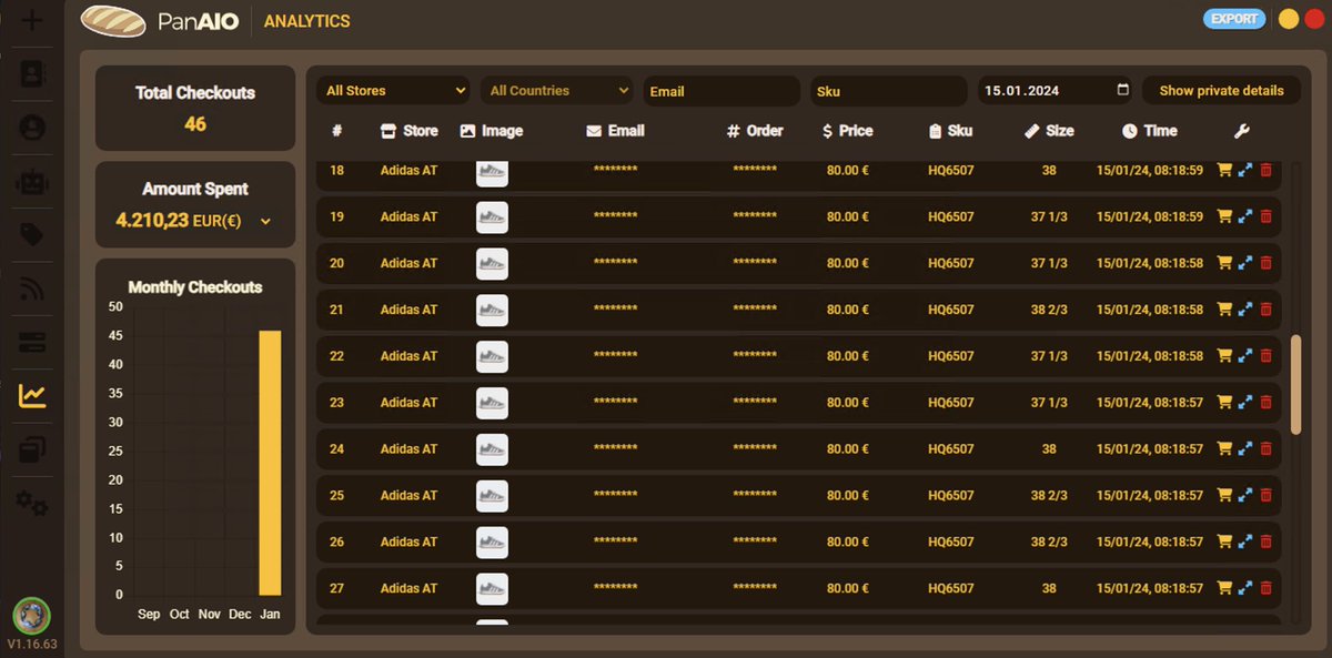 Fabio_upg_'s tweet image. 🎉
Cg: @Nootify 
Bots: @panaiobot @Cybersole @AdonisBots 
Proxies: @BoilingProxies 
@essential__tool 

Running aco for @EssentialAc0