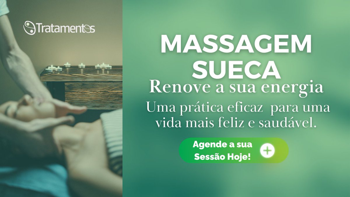TrataMentes's tweet photo. Sinta a transformação com a Massagem Sueca. Renove sua energia e encontre um caminho para a felicidade e saúde. 🌿✨ Agende sua sessão agora e dê o primeiro passo para o bem-estar! #MassagemSueca #BemEstar #Saúde
Reserve via google: https://t.co/BZCvvUETFj https://t.co/RA7KncxBjv