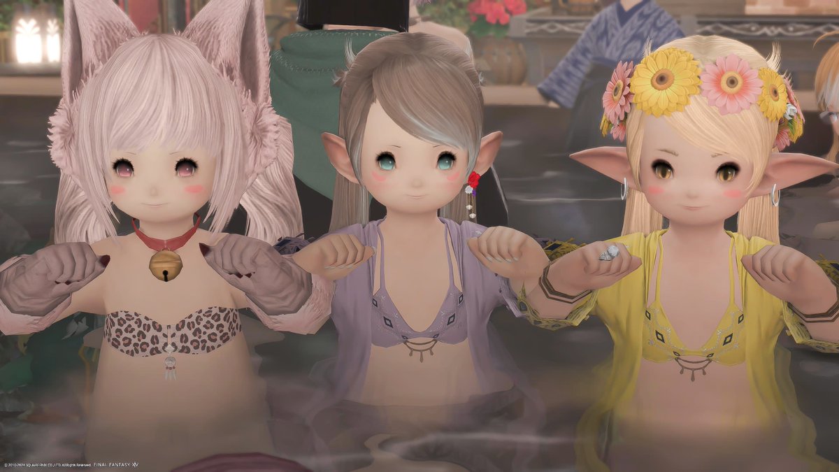 warrior_of_light_(ff14) 「今日はがるーだありーにお邪魔してきたゆきちゃんの誕生日ってことでみんなでお祝いで」|みさお🧸のイラスト