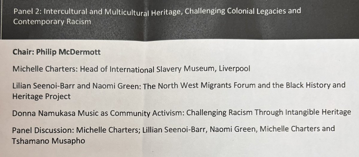 Irish Museums Association (IMA) (@irishmuseums) on Twitter photo ‘Challenging Colonial Legacies and Contemporary Racism’ panel <a href="/UlsterUni/">Ulster University</a> eloquently laying out a challenge to heritage professionals to embed activism in their work, to share research and provide access. ‘Challenging Colonial Legacies and Contemporary Racism’ panel <a href="/UlsterUni/">Ulster University</a> eloquently laying out a challenge to heritage professionals to embed activism in their work, to share research and provide access.