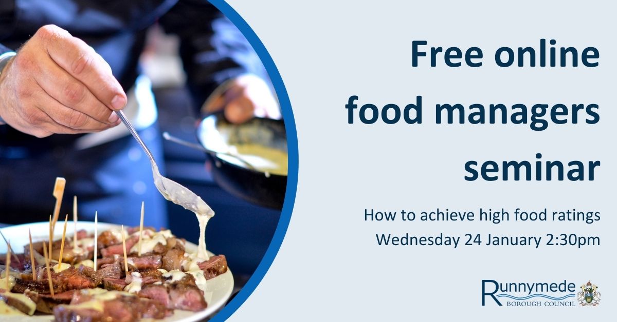 The Managers Seminar - 24 January at 2.30pm online
This is a 1-hour explanation of how the food hygiene rating scheme works and what you need to do to achieve a good score. This is free to attend and takes place via MS Teams.
Register to attend here: events.teams.microsoft.com/event/804817e0…